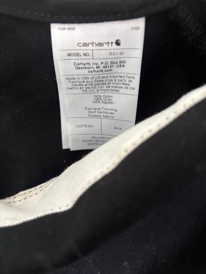 Carhartt Men's R01 Cotton Duck Bib Overalls - Brand New - photo 4