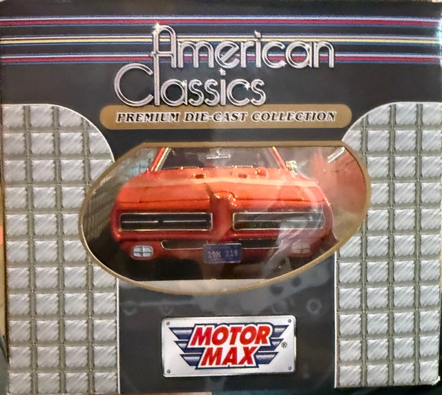 1969 Pontiac GTO Judge 1:18 Diecast - Motor Max - Red - Boxed - photo 3