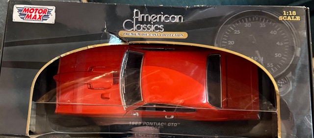 1969 Pontiac GTO Judge 1:18 Diecast - Motor Max - Red - Boxed - photo 4