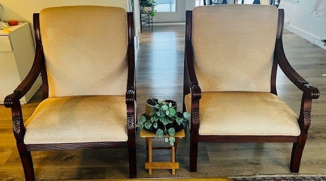 2 Accent Armchairs Extra Wide Living Room Chairs - photo 2