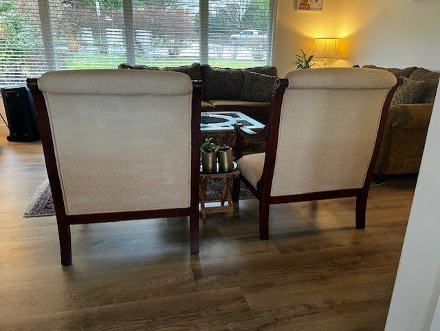 2 Accent Armchairs Extra Wide Living Room Chairs - photo 3