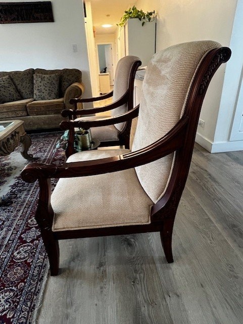 2 Accent Armchairs Extra Wide Living Room Chairs - photo 4