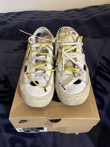 Size 10.5 - Off-White x Nike Blazer Low White University Red - photo 2