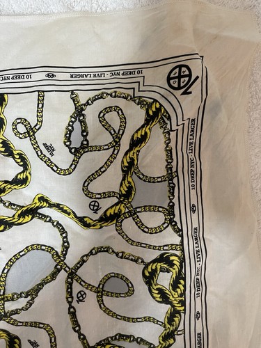 10 Deep Vintage Chain Bandana 100% Authentic - photo 2