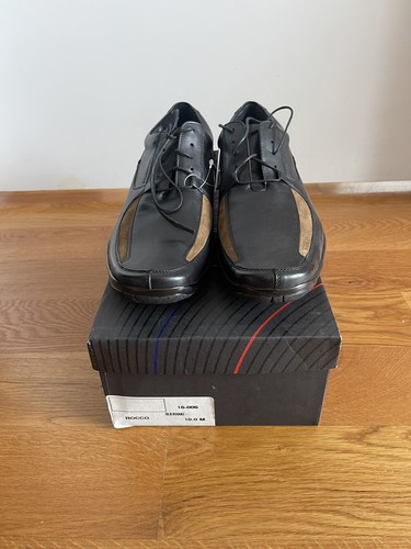 Quirelli Leather Dress Shoes Mens Sz 10 Black/Brown