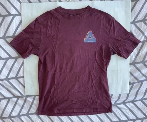 Palace Triple Tri Ferg T Shirt Burgundy Sz M 100% Authentic - photo 2
