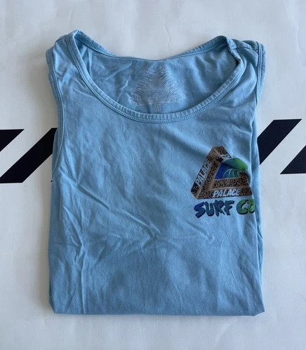 Palace Surf Co Cheetah Tri Ferg Sleeveless Tank Top Blue Sz M - photo 3
