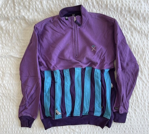 10 Deep Vintage Quarter Zip Sweatshirt Sz M