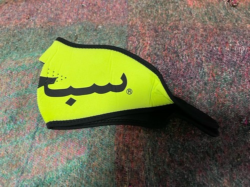 Supreme Arabic Logo Neoprene Facemask Hi Vis Yellow - photo 3