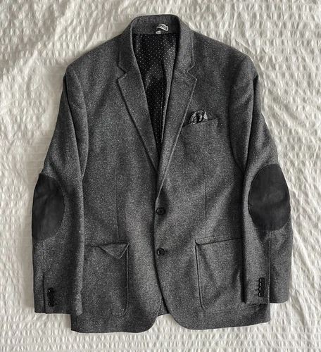 Express Dark Grey Blazer Sz 40R 100 % Authentic