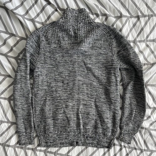 Banana Republic Full Zip Sweater Grey Sz M - photo 3