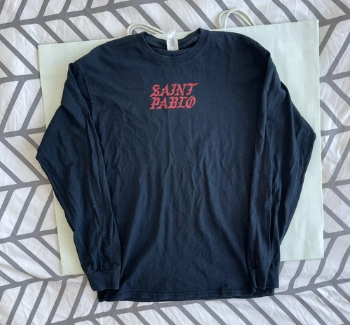 Kanye West Saint Pablo Tour Yeezy Long Sleeve T Shirt Sz M - photo 2
