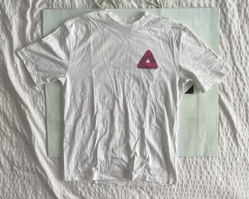 Palace Slime Tri-Ferg T Shirt White Sz M 100% Authentic - photo 2