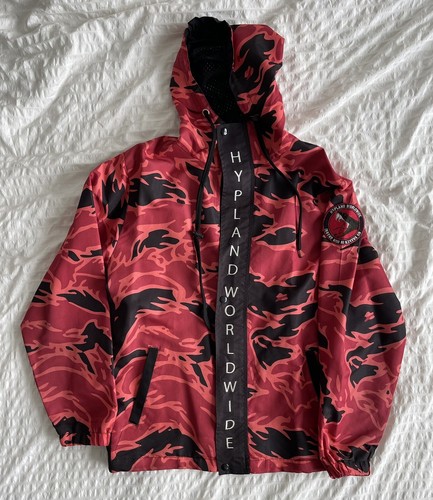 Hypland Red Camo Jacket Sz M 100 % Authentic