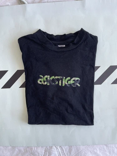 Asics X Atmos Tiger T Shirt Black Sz L 100 % Authentic - photo 3