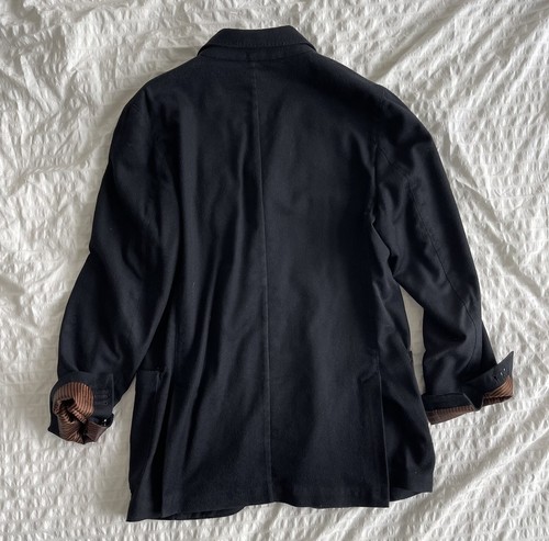Vintage Navy Wool Men's Blazer Sz M - photo 2