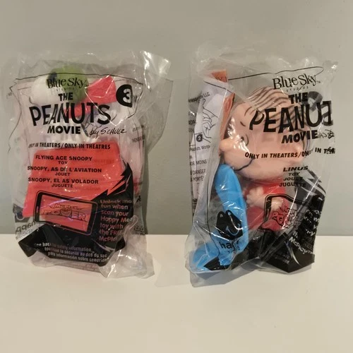 McDonald’s 2015 Peanuts Movie Happy Meal Toys Complete Set - photo 3
