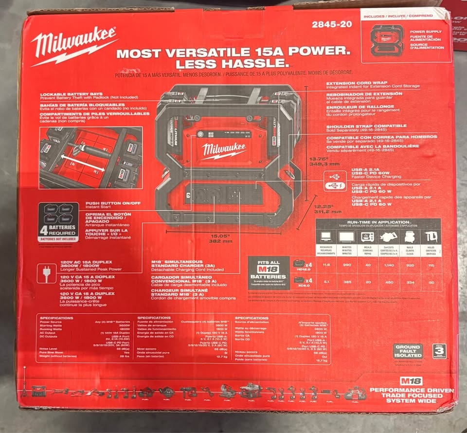 Milwaukee Power Supply - photo 2