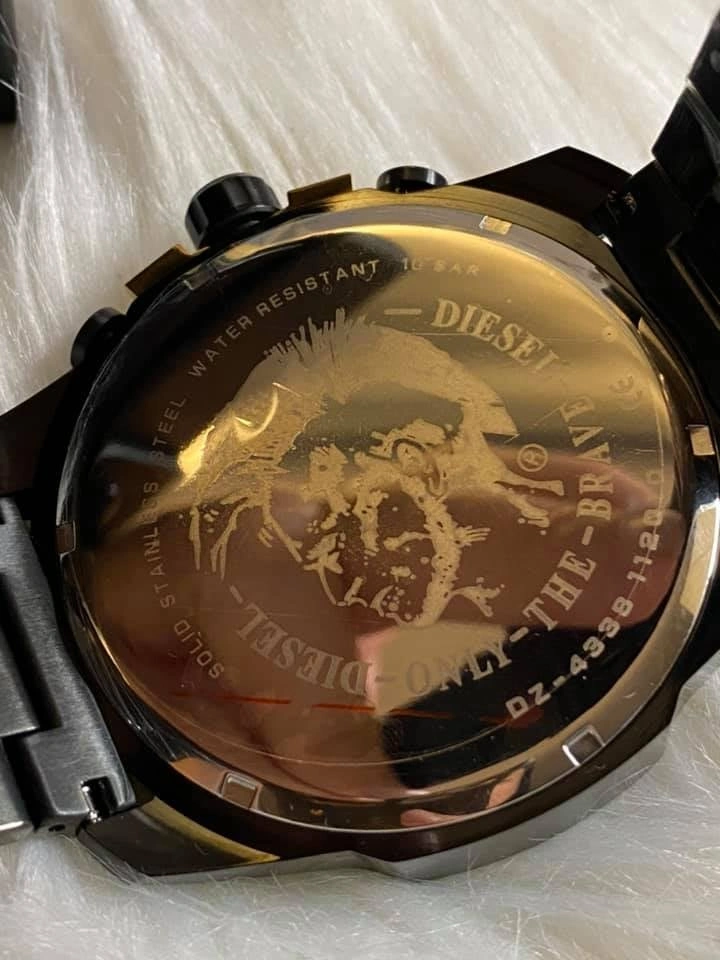 Diesel Men's Mega Chief Chronograph Black Steel Watch (DZ4338) - photo 3
