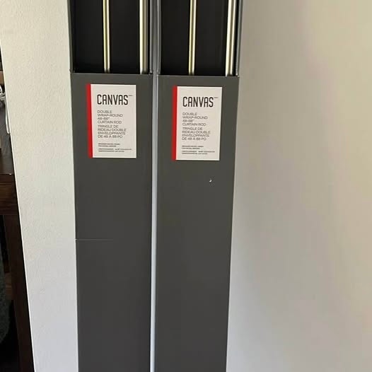 CURTAIN RODS (2) NEW IN BOX