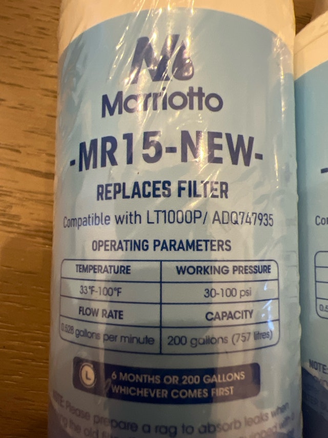 2 Fridge Water Filters Marriotto MR15-NEW - photo 2