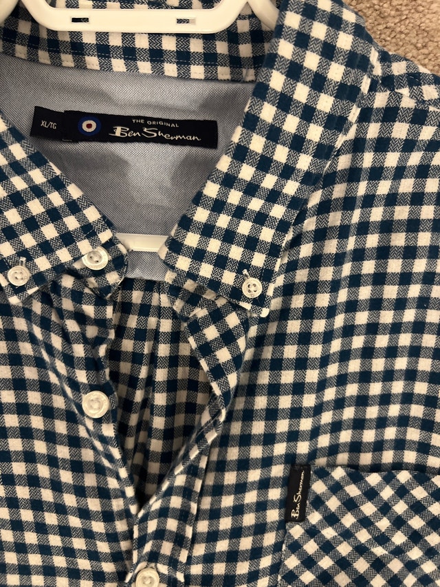 Gingham Flannel Button Down Shirt