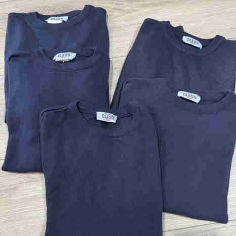Highschool sweaters Class Act navy size small