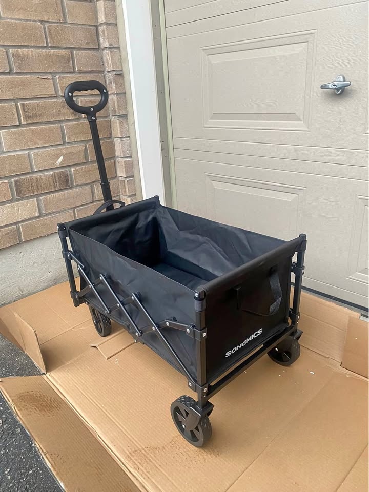 SONGMICS Folding Wagon - Heavy-Duty, Portable