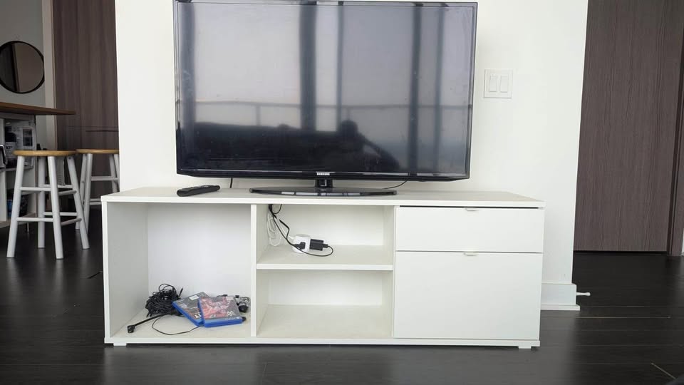 IKEA vihal white tv cabinet for sale - photo 2