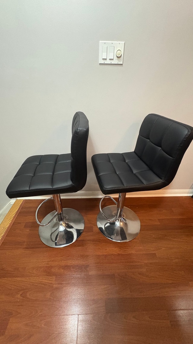 Structube Ava Bar Stools - Set of 2 - Black - photo 2