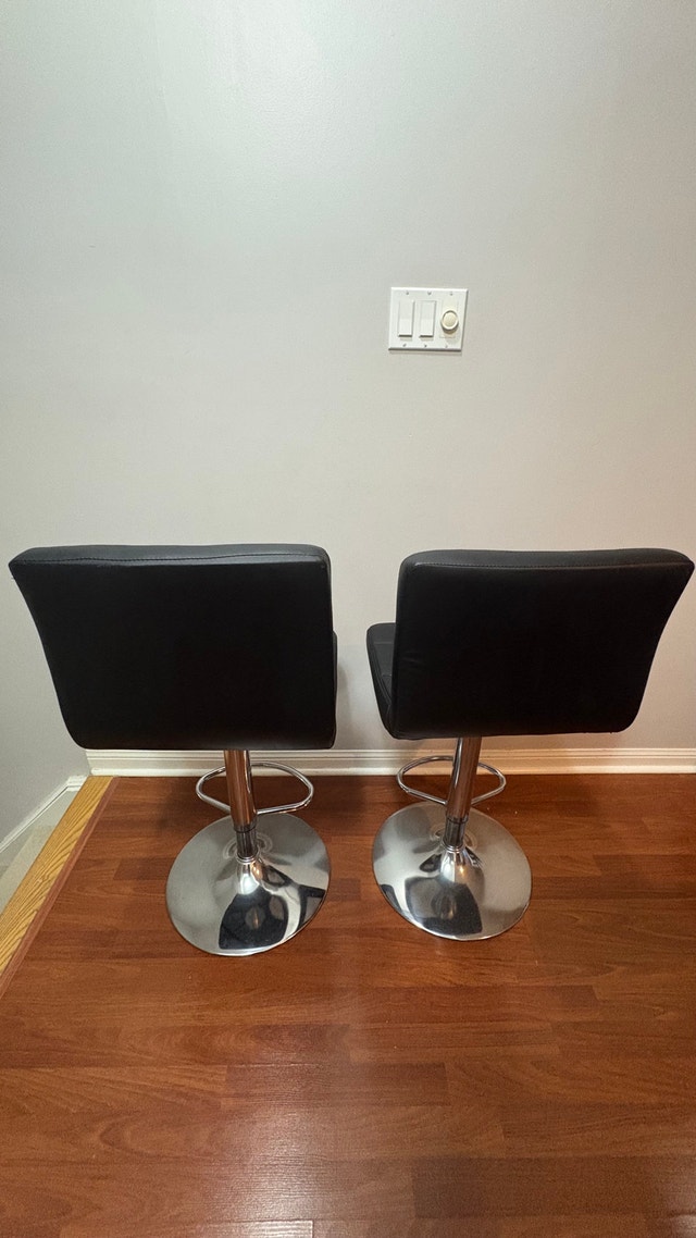Structube Ava Bar Stools - Set of 2 - Black - photo 3