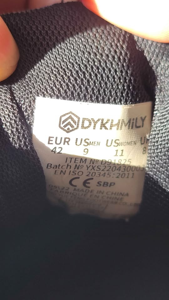 DYKHMILY Black Safety Shoes Men's US 9 - photo 2