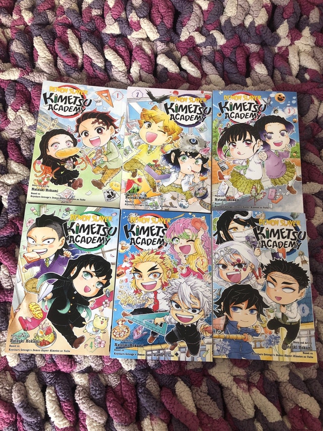 Demon Slayer Kimetsu Academy Books 1-6