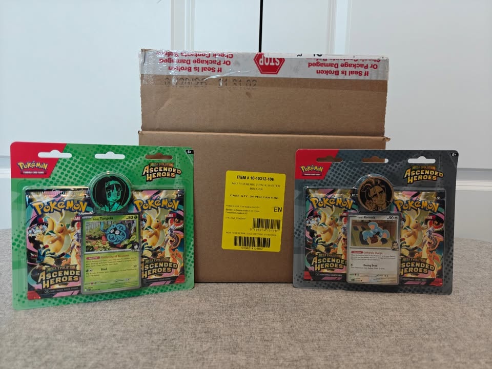 Ascended Heroes 2 Pack Blister x24 Unsealed Case