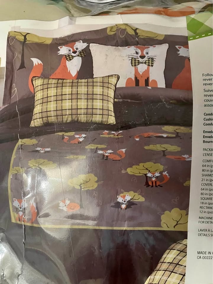 Bed in a bag set twin fox
