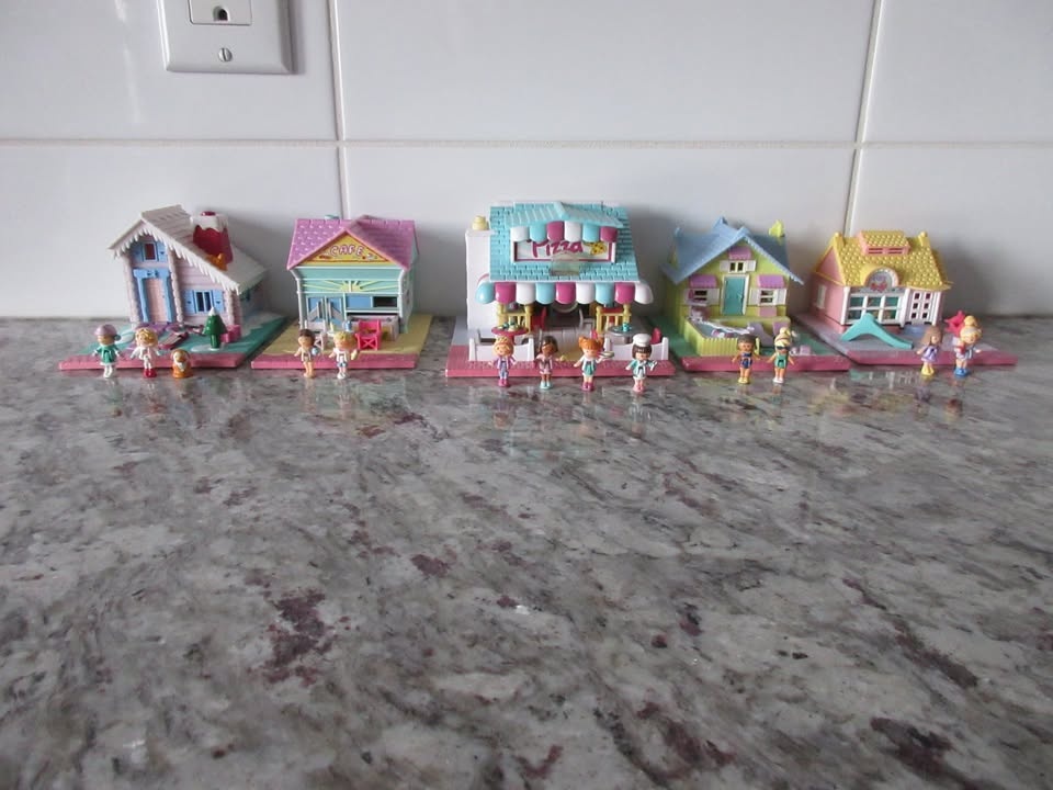 Vintage Pollyville Polly Pocket Playsets