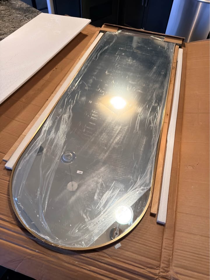 Gold Full-Length Mirror Arched – 56” x 20” - photo 2