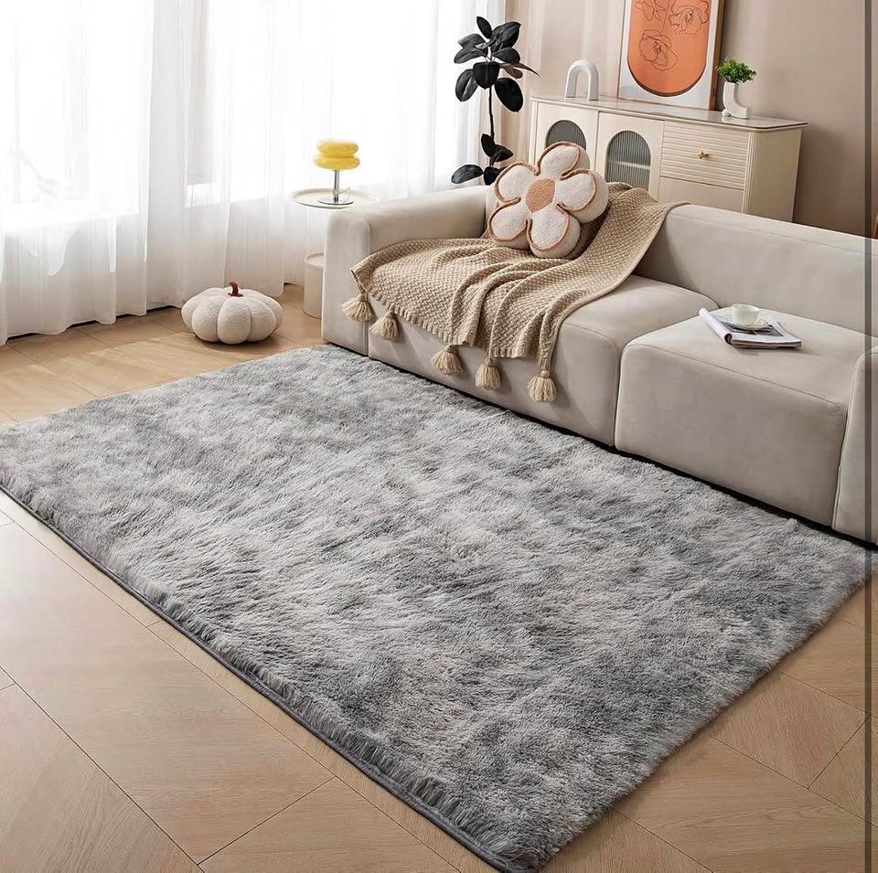 3 BIG Fluffy Area Rugs 6x9