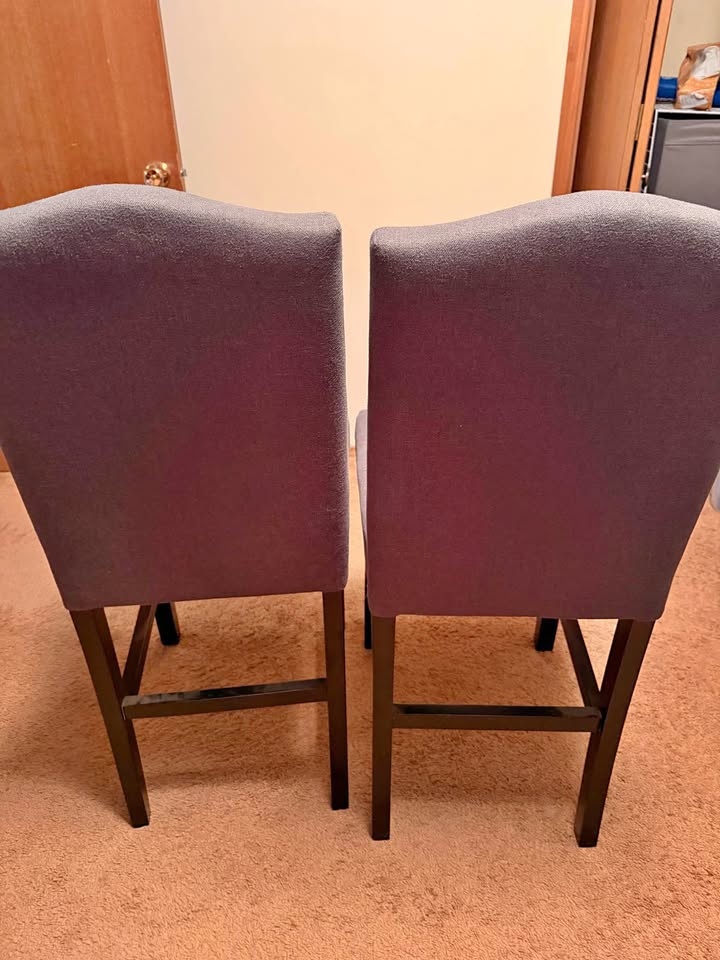 Solid Gray Bar Stools for Counter Height