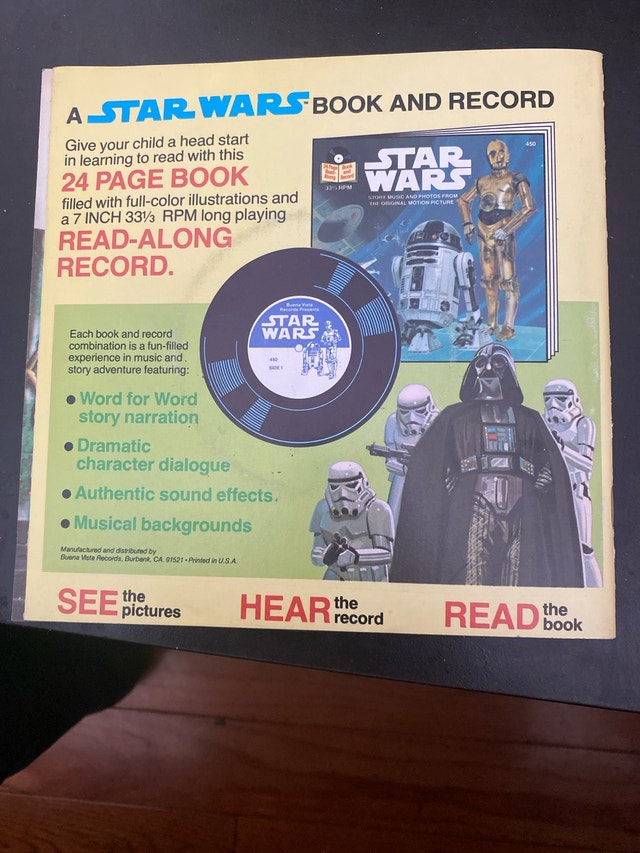 Star Wars 1979 Book and Record (7”) - photo 2