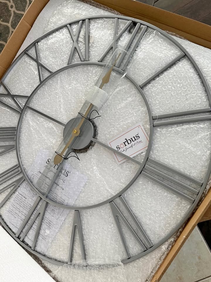 Metal Wall Clock - 24" NEW IN OPEN BOX