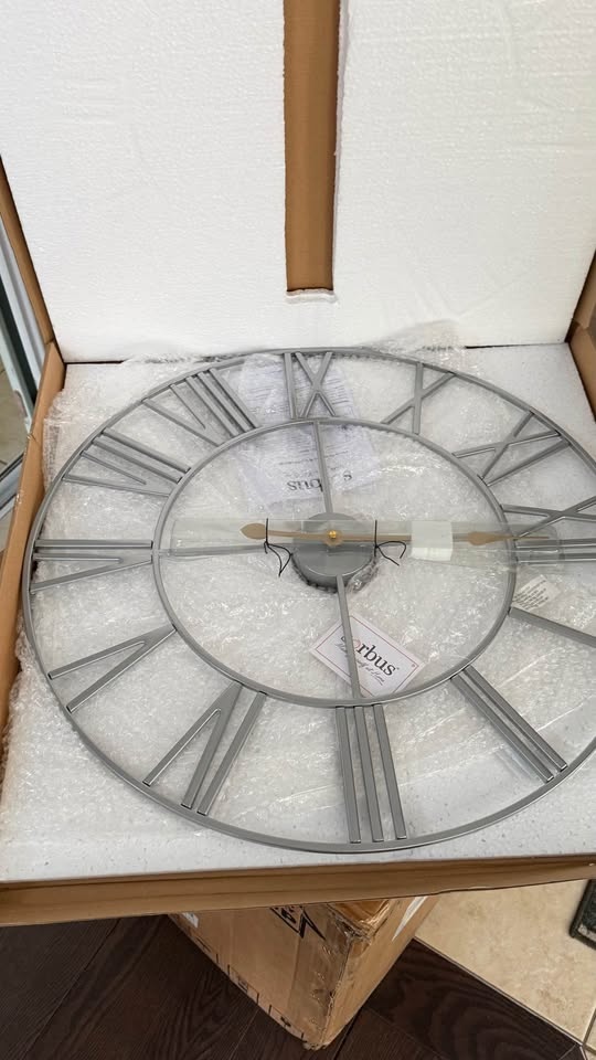 Metal Wall Clock - 24" NEW IN OPEN BOX - photo 2