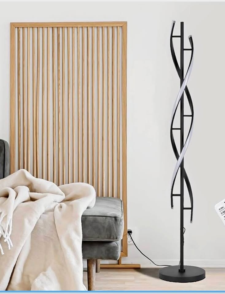 61" LED Spiral Floor Lamp for Living Room