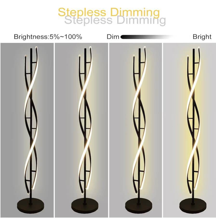 61" LED Spiral Floor Lamp for Living Room - photo 2
