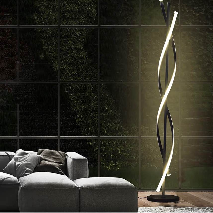 61" LED Spiral Floor Lamp for Living Room - photo 3