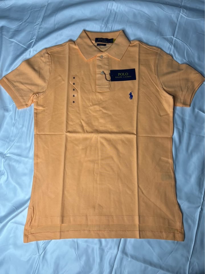 Polo Ralph Lauren Orange Polo Shirt Custom Fit Small Brand New - photo 3