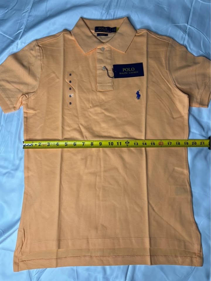 Polo Ralph Lauren Orange Polo Shirt Custom Fit Small Brand New - photo 5