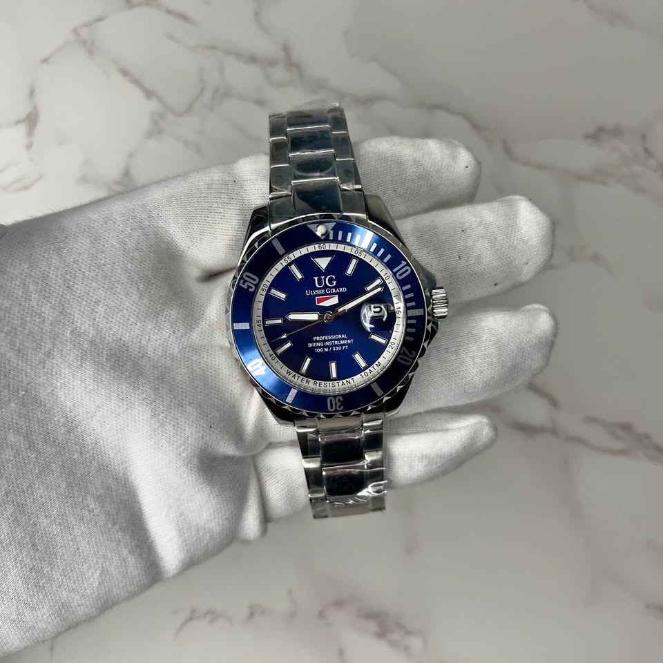 Ulysse Girard Blue Fin 19028 Men's Sport Diver Watch New