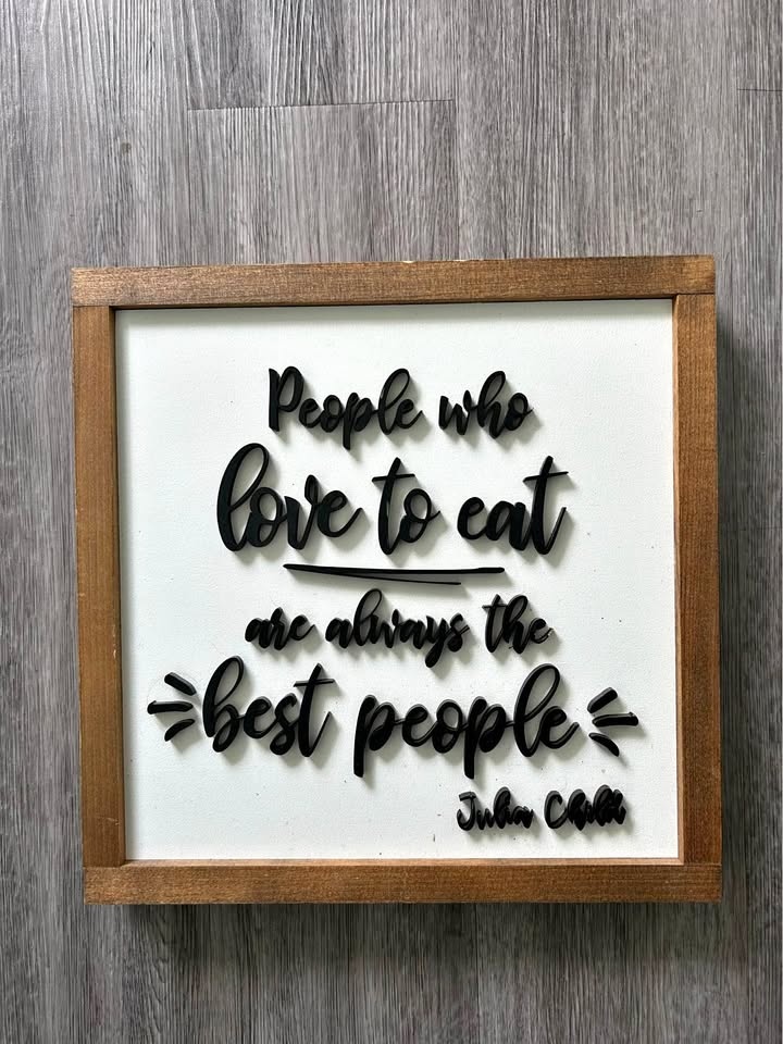 Wall art - Julia Child cooking quote