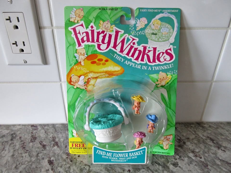 Vintage Fairy Winkles Find Me Flower Basket